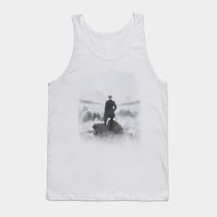 Der Wanderer über dem Nebelmeer Tank Top